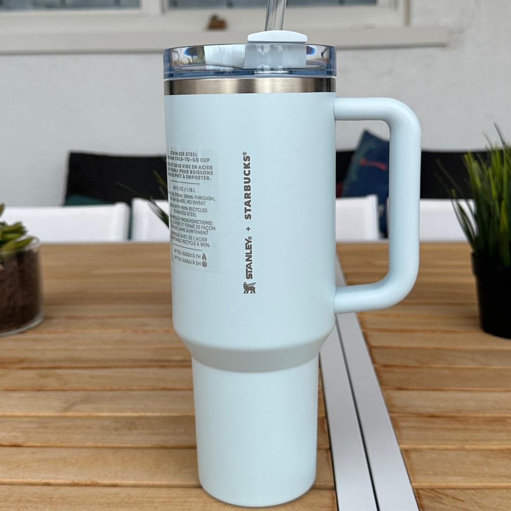 Starbucks x Stanley Spring 2024 Spring Blue 40 Oz Tumbler (BRAND NEW IN HAND)